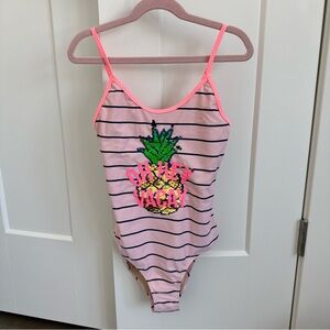 Shade Critters Pink Striped Pineapple Swimsuit